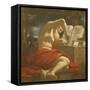 St. Jerome Sealing a Letter-Guercino-Framed Stretched Canvas