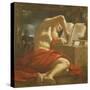 St. Jerome Sealing a Letter-Guercino-Stretched Canvas