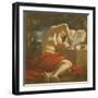 St. Jerome Sealing a Letter-Guercino-Framed Giclee Print