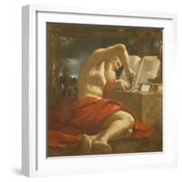 St. Jerome Sealing a Letter-Guercino-Framed Giclee Print