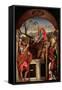 St. Jerome, St. Christopher and St. Augustine, 1513-Giovanni Bellini-Framed Stretched Canvas