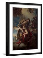 St. Jerome Transported to Heaven by Angels-Antonio De Pieri-Framed Giclee Print