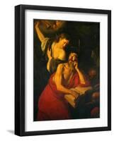 St Jerome Visited By The Angels-Jusepe de Ribera-Framed Giclee Print