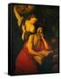 St Jerome Visited By The Angels-Jusepe de Ribera-Framed Stretched Canvas