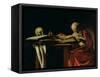 St. Jerome Writing, circa 1604-Caravaggio-Framed Stretched Canvas