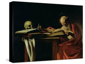 St. Jerome Writing, circa 1604-Caravaggio-Stretched Canvas