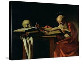 St. Jerome Writing, circa 1604-Caravaggio-Stretched Canvas