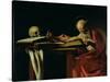 St. Jerome Writing, circa 1604-Caravaggio-Stretched Canvas