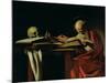 St. Jerome Writing, circa 1604-Caravaggio-Mounted Giclee Print