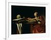 St. Jerome Writing, circa 1604-Caravaggio-Framed Giclee Print