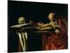 St. Jerome Writing, circa 1604-Caravaggio-Stretched Canvas