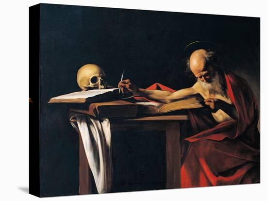 St Jerome-Caravaggio-Stretched Canvas