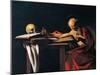St Jerome-Caravaggio-Mounted Premium Giclee Print