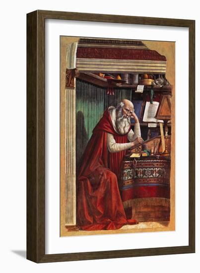 St Jerome-Gaetano Previati-Framed Giclee Print