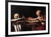 St. Jerome-Caravaggio-Framed Premium Giclee Print