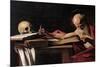 St. Jerome-Caravaggio-Mounted Premium Giclee Print