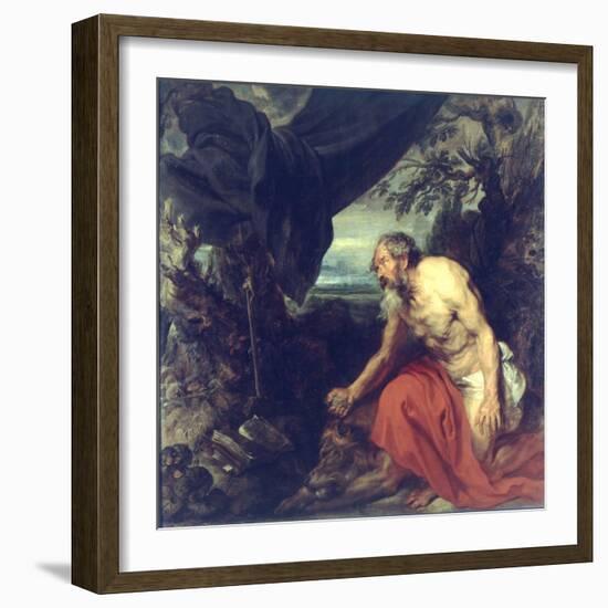 St. Jerome-Sir Anthony Van Dyck-Framed Giclee Print
