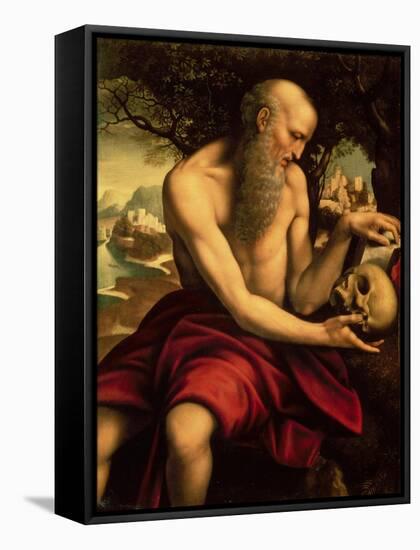 St. Jerome-Cesare Da Sesto-Framed Stretched Canvas