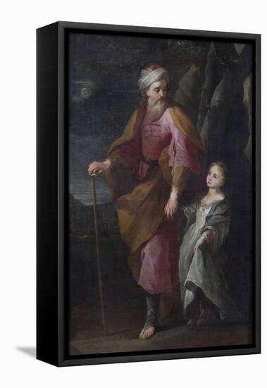 St Joachim and the Virgin Mary-null-Framed Stretched Canvas