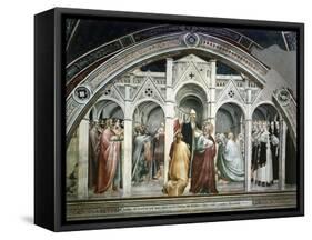 St Joachim Being Expelled from Temple, Ca 1365-Giovanni Da Milano-Framed Stretched Canvas