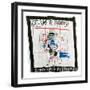 St. Joe Louis Surrounded by Snakes, 1982-Jean-Michel Basquiat-Framed Giclee Print