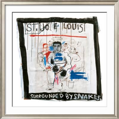 'St. Joe Louis Surrounded by Snakes, 1982' Giclee Print - Jean-Michel  Basquiat | AllPosters.com