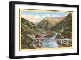 St. Joe River, Bitter Root Mountains-null-Framed Art Print