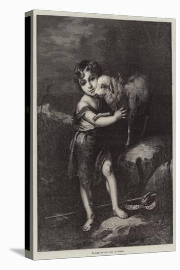 St John and the Lamb-Bartolome Esteban Murillo-Stretched Canvas