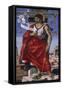 St John Baptist, Central Panel of Grifoni Polyptych-Francesco del Cossa-Framed Stretched Canvas