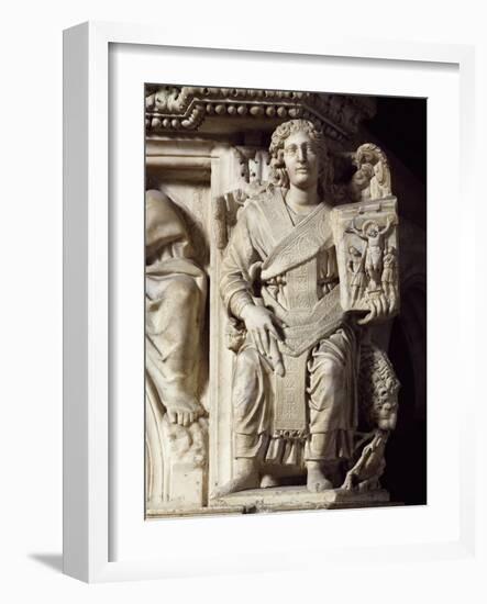 St John Baptist, Corner Statue from Pulpit, Baptistery of St John, 1255-1260-Nicola Pisano-Framed Giclee Print