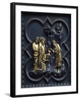 St John Baptizing Christ, Panel-Andrea Pisano-Framed Giclee Print