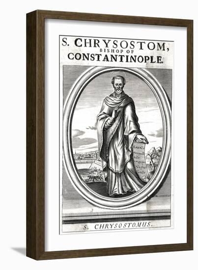 St John Chrysostom-null-Framed Art Print