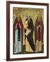 St. John Climacus (The Ladder) St. John of Damascus and St. Arsenias, Russian Icon-null-Framed Giclee Print