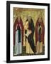 St. John Climacus (The Ladder) St. John of Damascus and St. Arsenias, Russian Icon-null-Framed Giclee Print