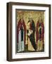 St. John Climacus (The Ladder) St. John of Damascus and St. Arsenias, Russian Icon-null-Framed Giclee Print