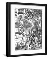 St John Devouring the Book, 1498-Albrecht Durer-Framed Giclee Print