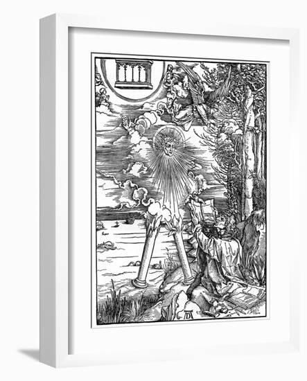 St John Devouring the Book, 1498-Albrecht Durer-Framed Giclee Print