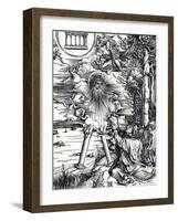 St John Devouring the Book, 1498-Albrecht Dürer-Framed Giclee Print