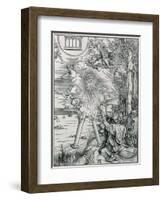 St. John Devouring the Book from the "Apocalypse" or "The Revelations of St. John the Divine"-Albrecht Dürer-Framed Giclee Print