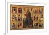 St. John Enthroned and Stories of his Life, Master of the St. John the Baptist Panel, 13th c. Italy-Master of the St John the Baptist Panel-Framed Premium Giclee Print