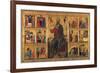 St. John Enthroned and Stories of his Life, Master of the St. John the Baptist Panel, 13th c. Italy-Master of the St John the Baptist Panel-Framed Premium Giclee Print