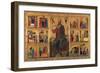 St. John Enthroned and Stories of his Life, Master of the St. John the Baptist Panel, 13th c. Italy-Master of the St John the Baptist Panel-Framed Art Print
