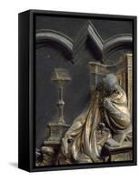 St John Evangelist, Bronze Panel-Lorenzo Ghiberti-Framed Stretched Canvas