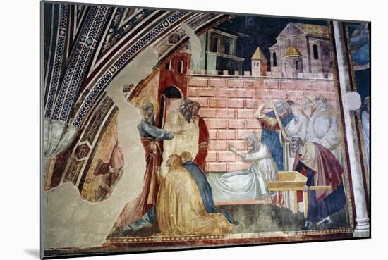 St. John Evangelist Resuscitating Drusiana-Taddeo Gaddi-Mounted Giclee Print