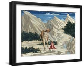 St. John in the Desert, C.1445-50-Domenico Veneziano-Framed Giclee Print