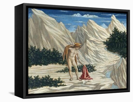 St. John in the Desert, C.1445-50-Domenico Veneziano-Framed Stretched Canvas
