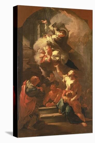 St. John of Nepomuk Comforting the Oppressed, C.1748-Paul Troger-Stretched Canvas