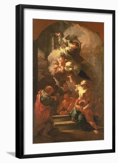 St. John of Nepomuk Comforting the Oppressed, C.1748-Paul Troger-Framed Giclee Print