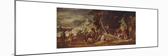 St John Preaching in the Wilderness, c1620-1635, (1924)-Jacques Callot-Mounted Giclee Print