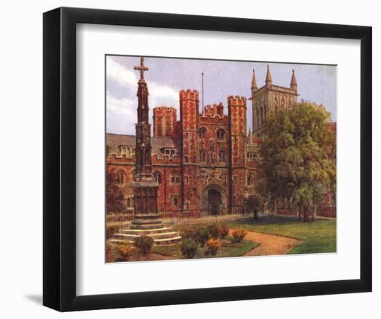 St John's Cambridge-null-Framed Art Print